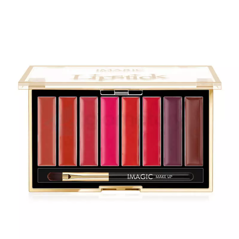 Imagic Matte Lip Palette 8 Color with Lip Brush Free