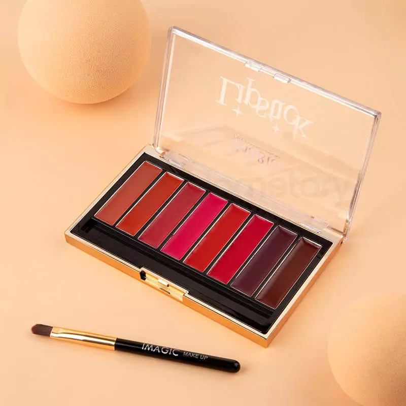 Imagic Matte Lip Palette 8 Color with Lip Brush Free thumbnail 3