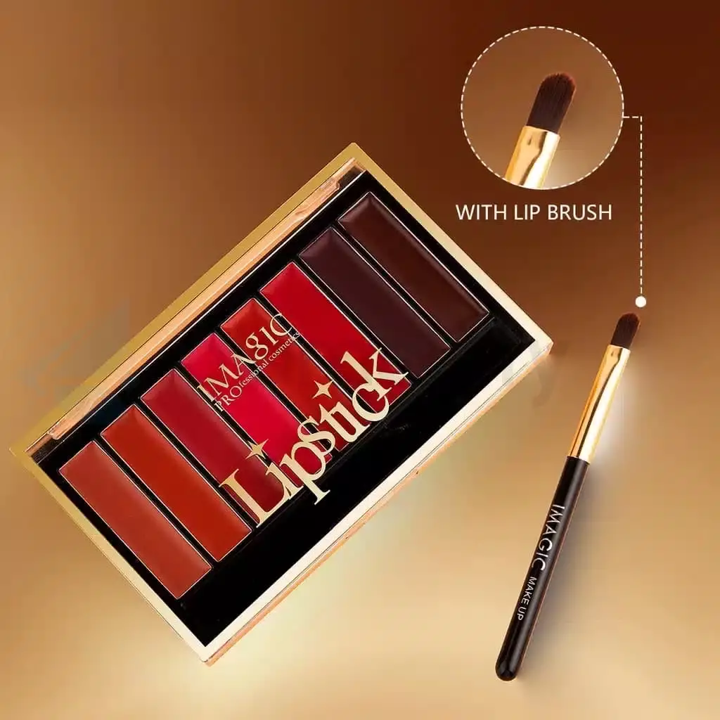 Imagic Matte Lip Palette 8 Color with Lip Brush Free thumbnail 4