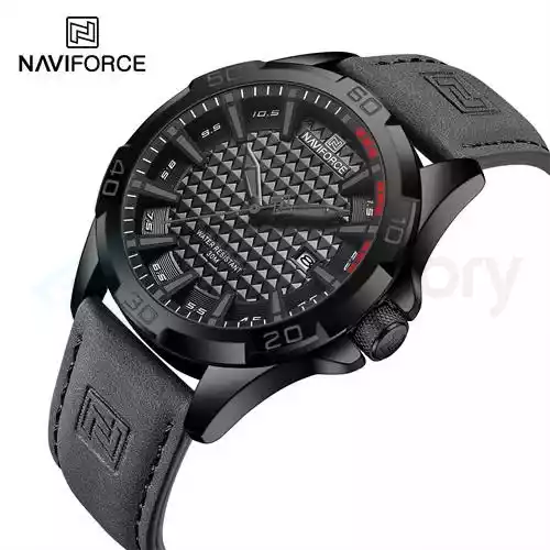 Naviforce Men's Watch with Date & Belt Strap 8023 L-Gray