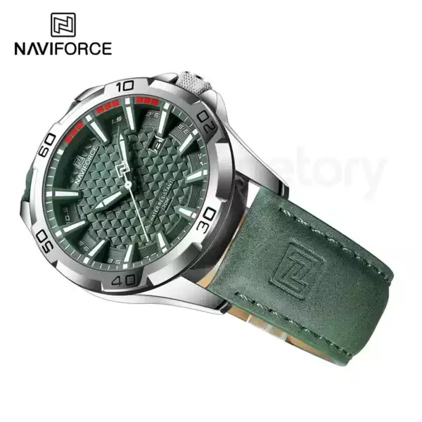 Naviforce Men's Watch with Date & Belt Strap 8023 L-Green thumbnail 3
