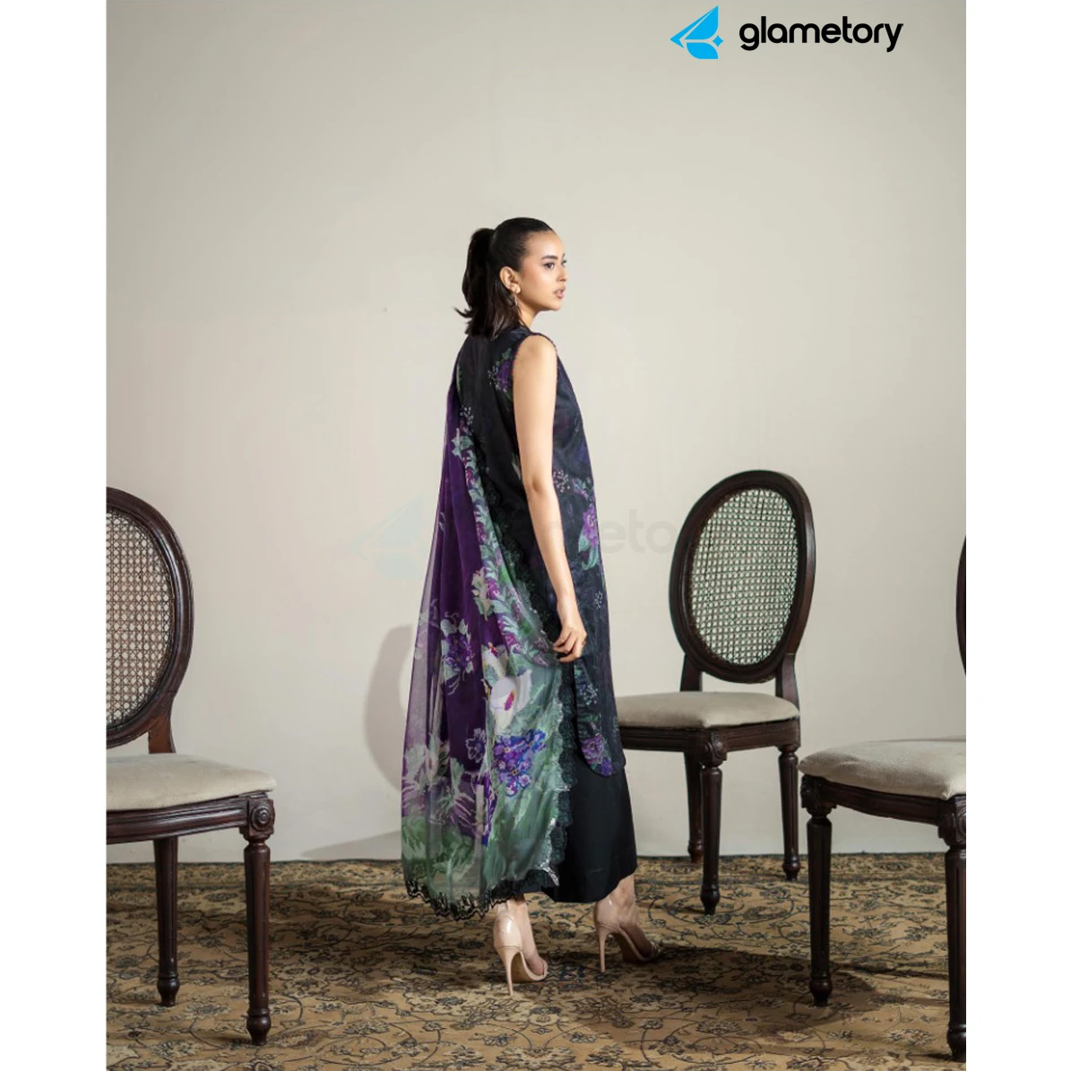 Pakistani Luxury Digital Printed Lawn with Chiffon Dupatta-25022649