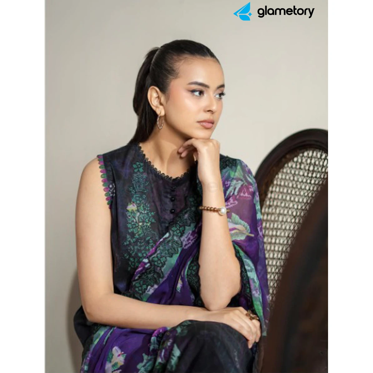 Pakistani Luxury Digital Printed Lawn with Chiffon Dupatta-25022649 thumbnail 3