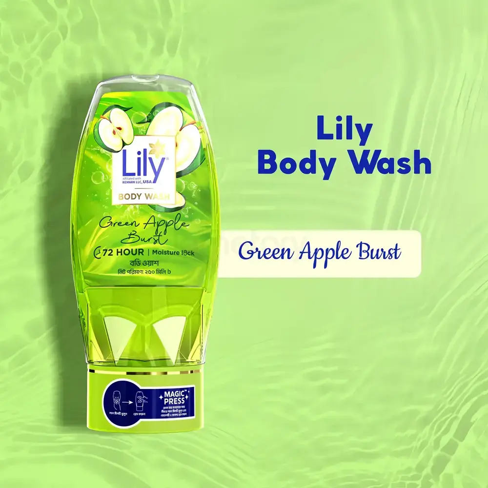 Lily Green Apple Burst Body Wash-250ml thumbnail 3