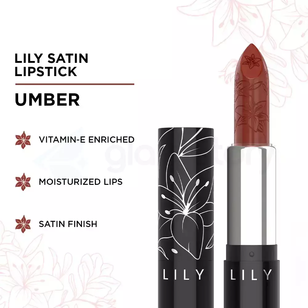 Lily Satin Lipstick 007-Walnut thumbnail 3
