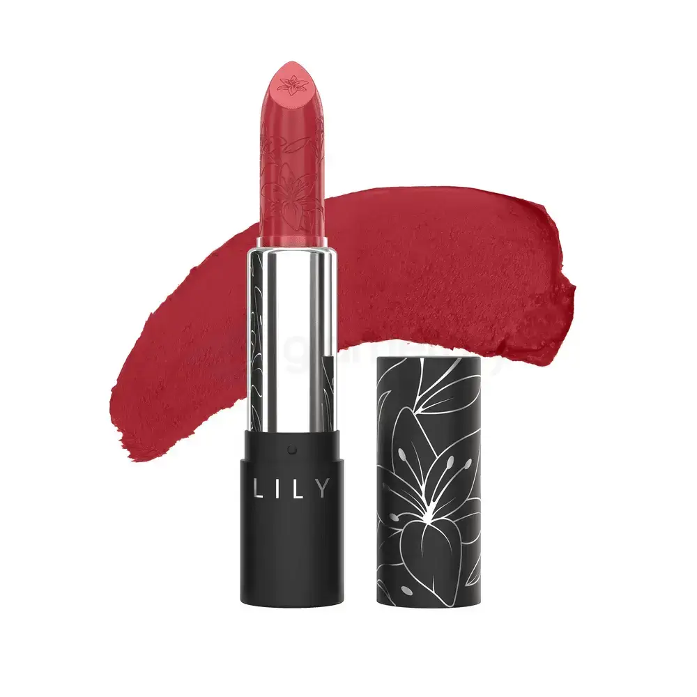 Lily Satin Lipstick 005-Hot Shot