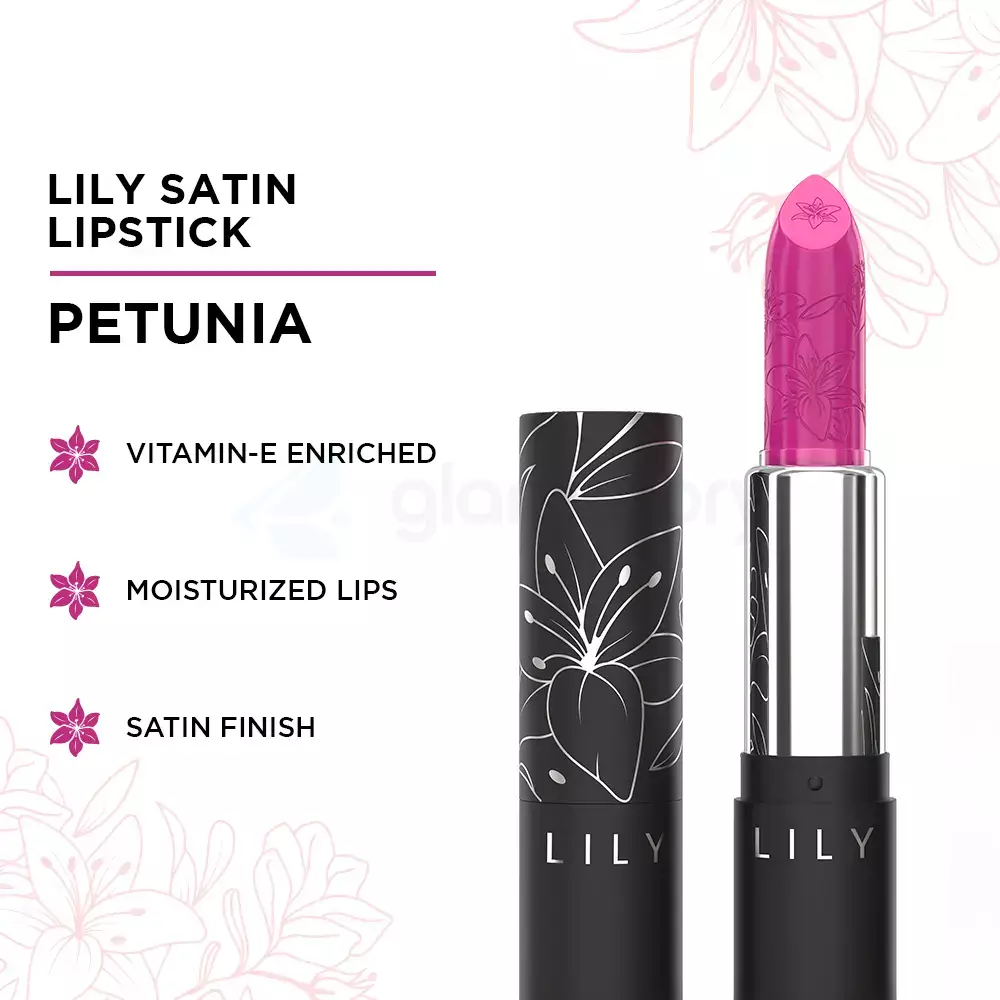 Lily Satin Lipstick 002-Petunia thumbnail 3