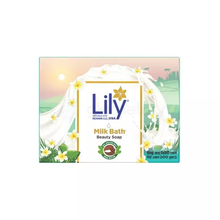 Lily Milk Bath Beauty Soap-75g