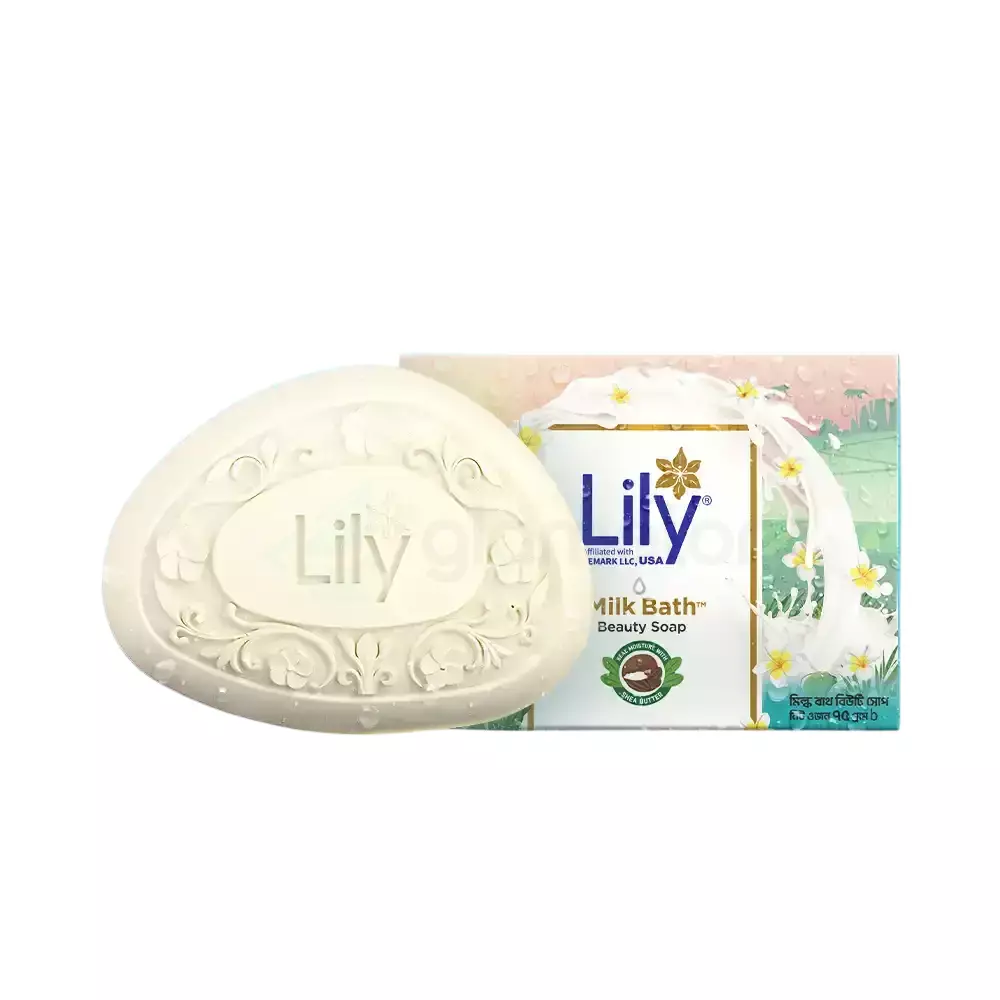 Lily Milk Bath Beauty Soap-75g