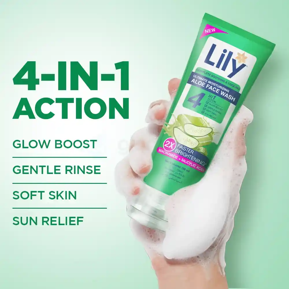 Lily Aloe Facewash-100ml thumbnail 3