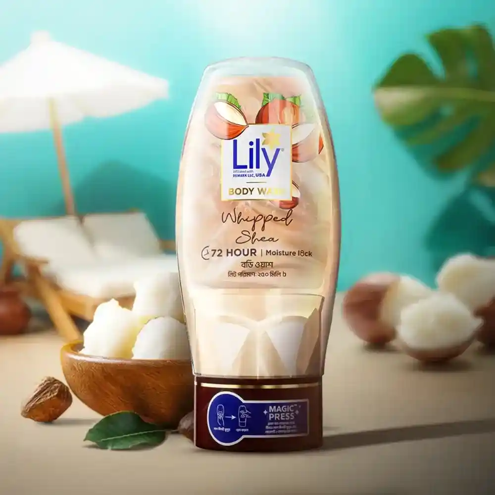Lily Whipped Shea Body Wash-250ml