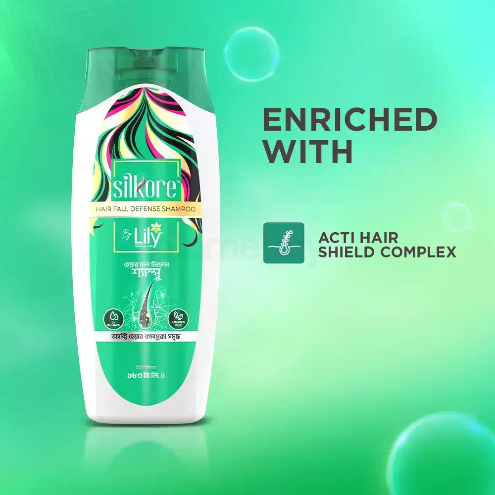 Lily Silkore Hair Fall Defense Shampoo-180ml thumbnail 3