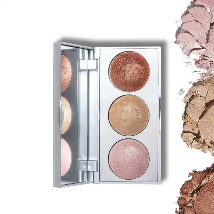 Golden Rose Highlighter Palette Strobing