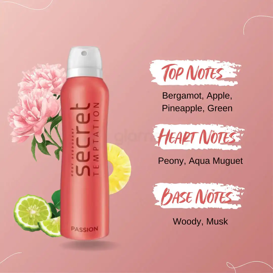 Secret Temptation Passion Body Spray For Women-150ml thumbnail 4