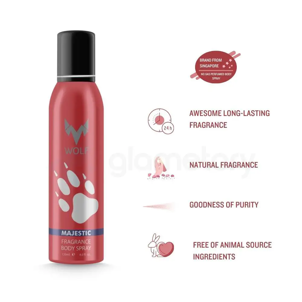 Wolf Majestic Fragrance Body Spray for Men-120ml thumbnail 4