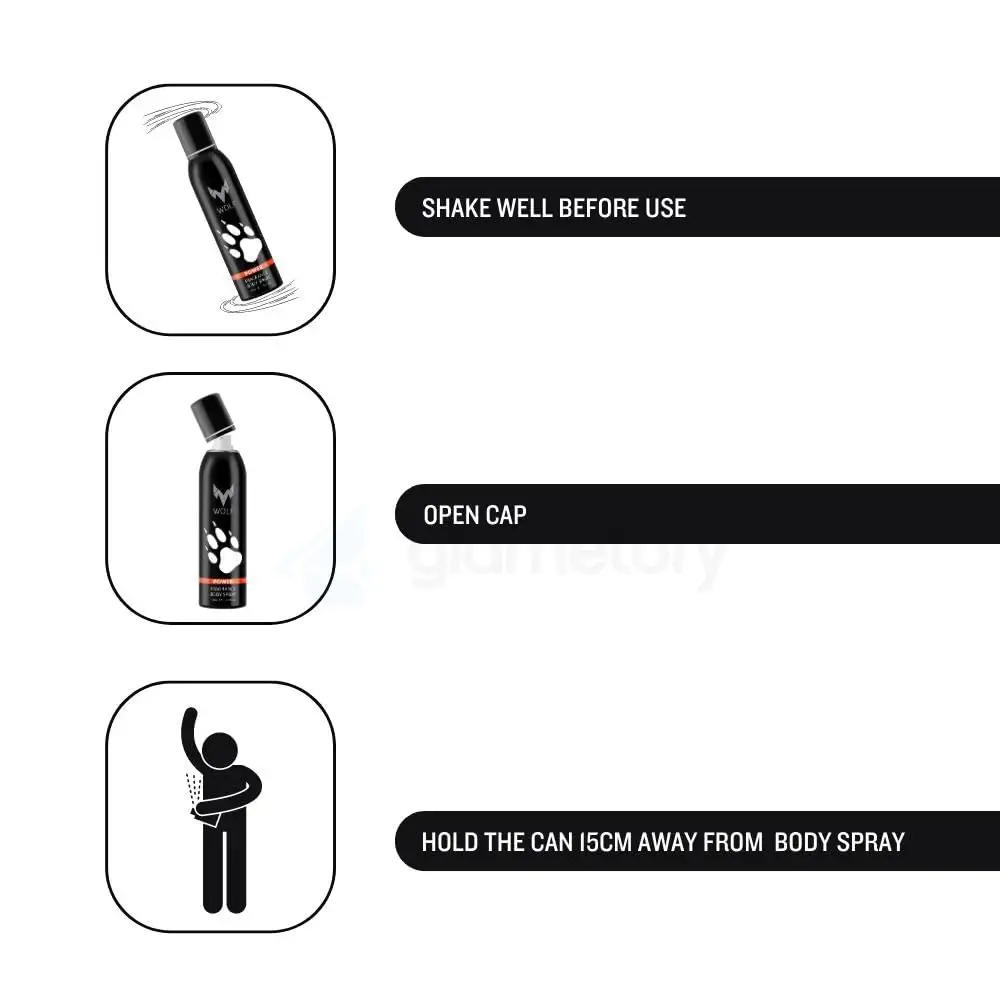 Wolf Power Fragrance Body Spray for Men-120ml thumbnail 5