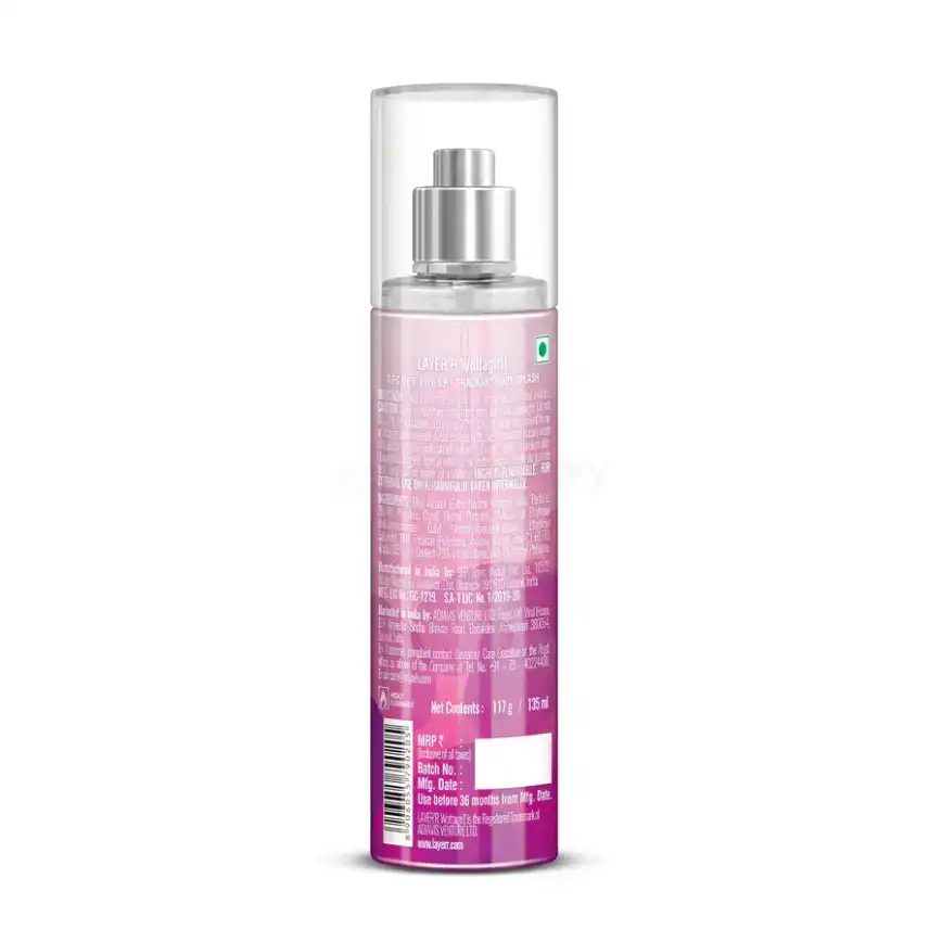 Layer'r Wottagirl Secret Crush Fragrant Body Splash-135ml