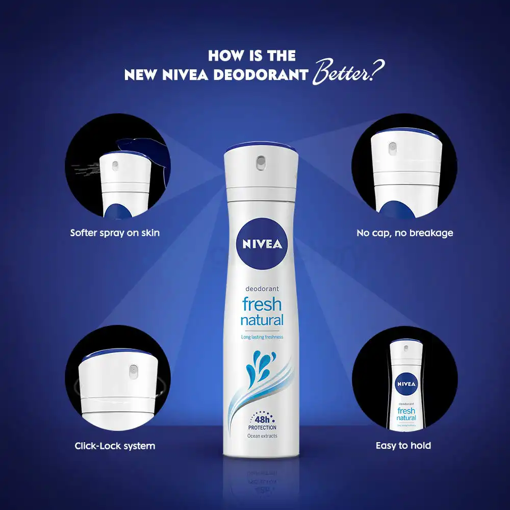 Nivea Female Body Spray Fresh Natural-150ml