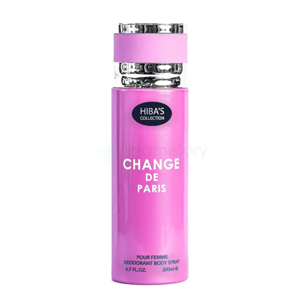 Hiba's Collection Change De Paris Deodorant Body Spray for Women-200ml