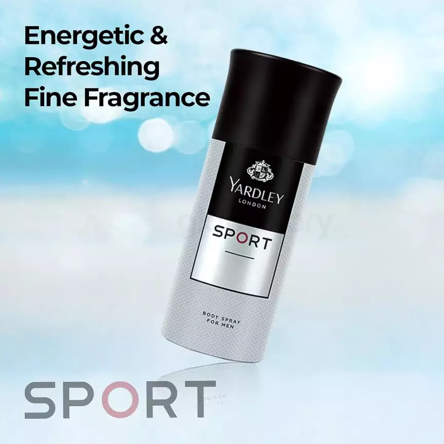 Yardley London Sport Body Spray for Men-150ml thumbnail 4