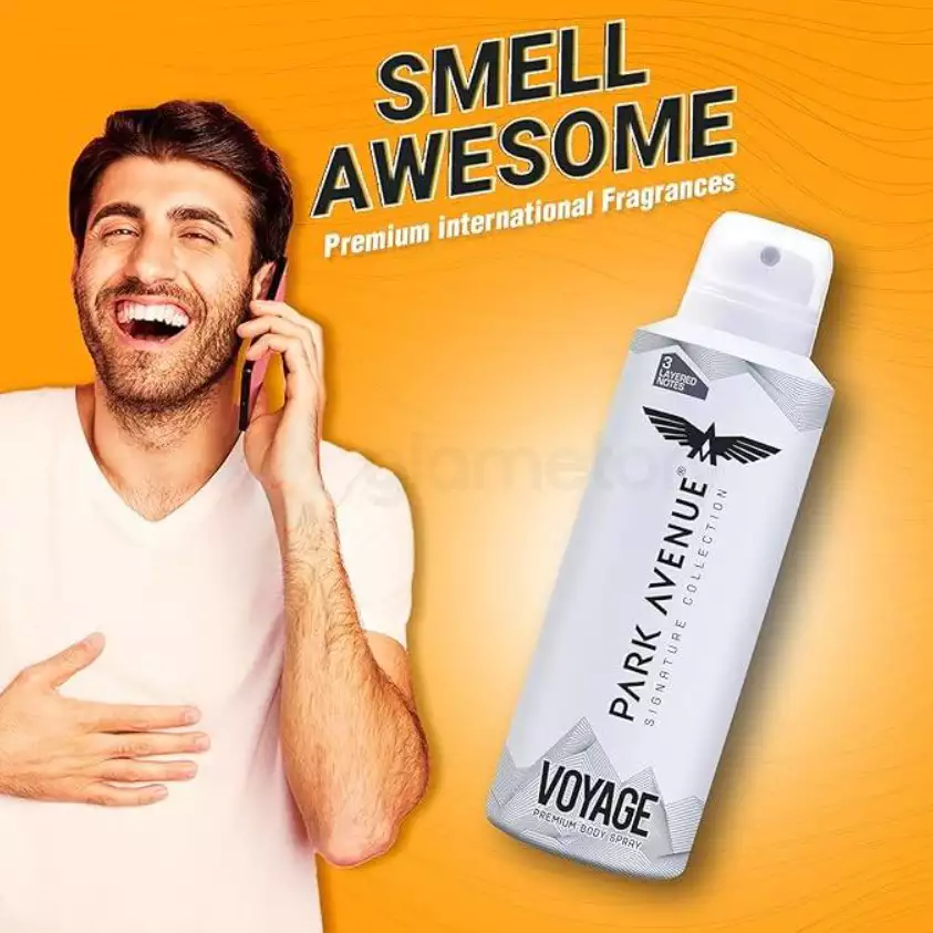 PARK AVENUE Voyage Premium Body Spray for Men-150ml thumbnail 4