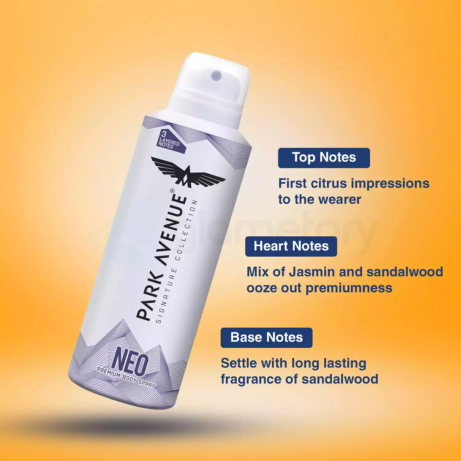 PARK AVENUE Neo Premium Body Spray for Men-150ml thumbnail 3