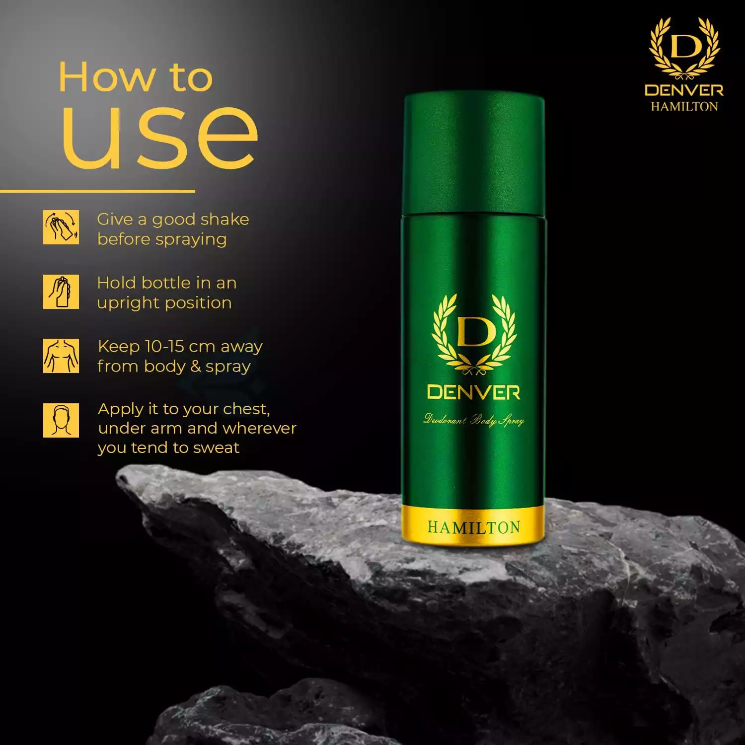 Denver Hamilton Deodorant Body Spray-165ml thumbnail 6