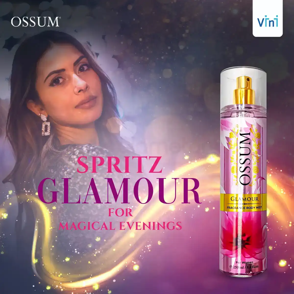 Ossum Fragrance Body Mist Glamour-250ml thumbnail 3