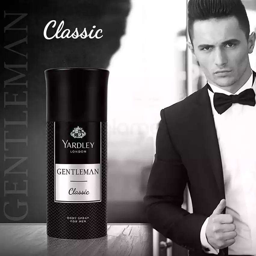 Yardley London Gentleman Classic Body Spray-150ml thumbnail 3