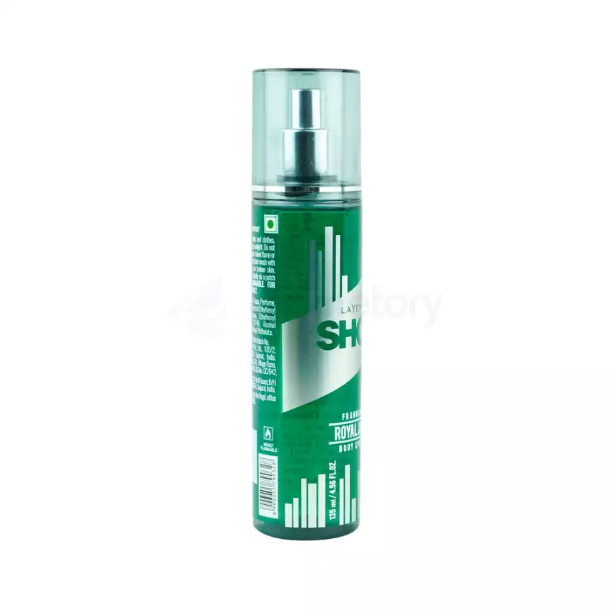 Layer'r Shot Royal Jade Fragrant Body Spray for Men-135ml