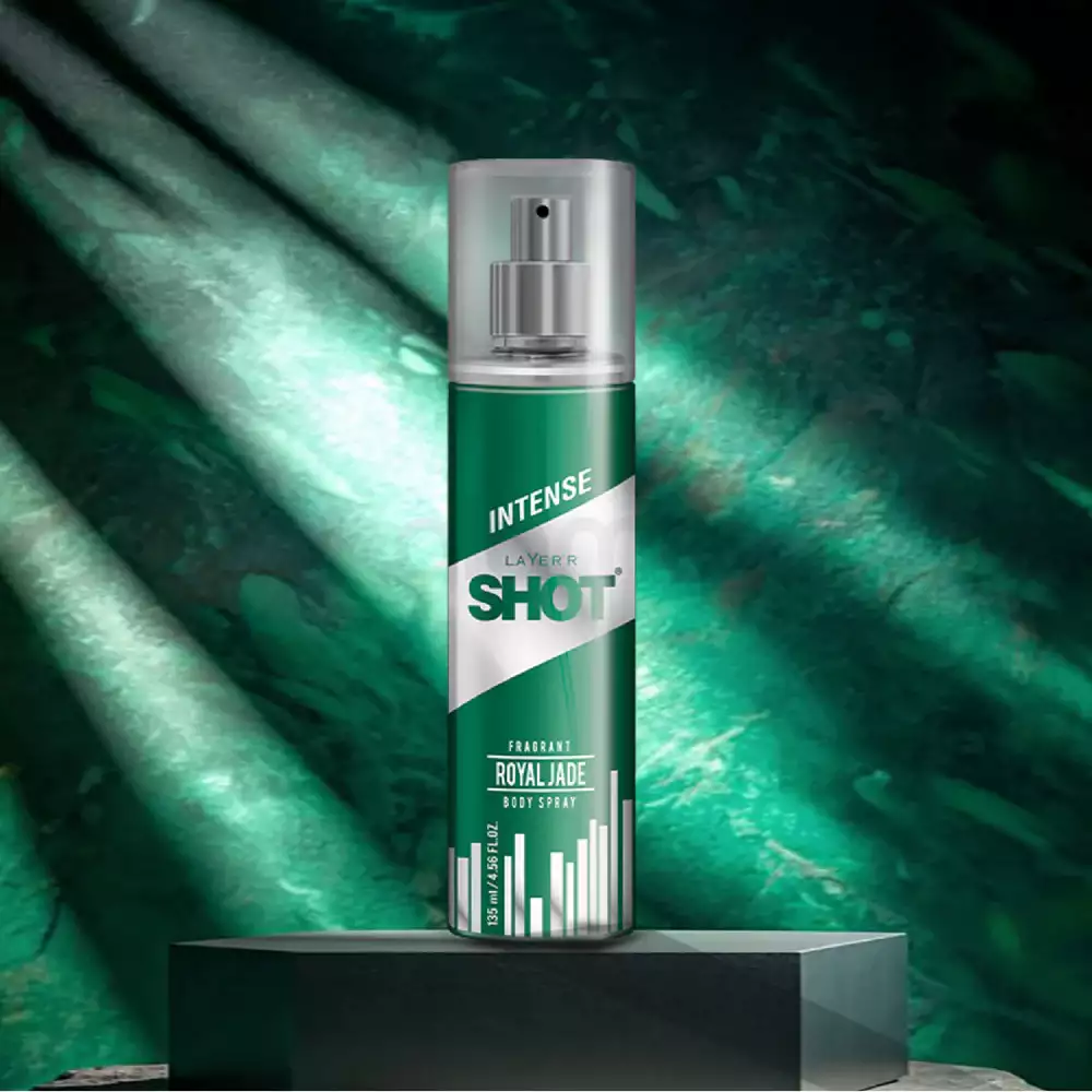 Layer'r Shot Royal Jade Fragrant Body Spray for Men-135ml thumbnail 4