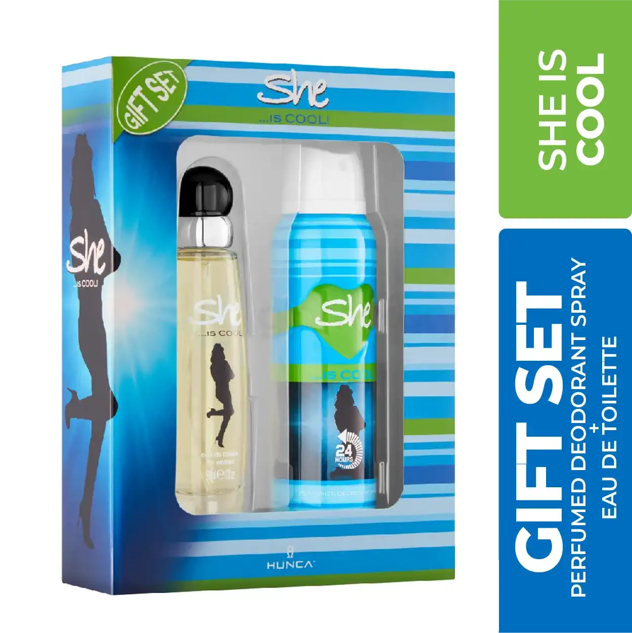 She Is Cool Perfume-50ml & Body Spray-150ml Gift Set