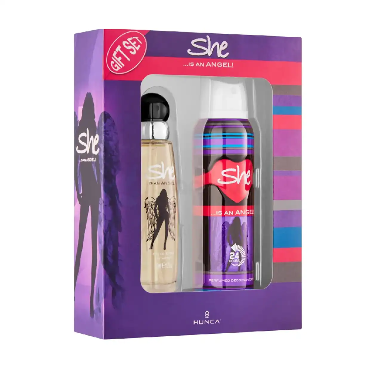 She Is An Angel Perfume-50ml & Body Spray-150ml Gift Set
