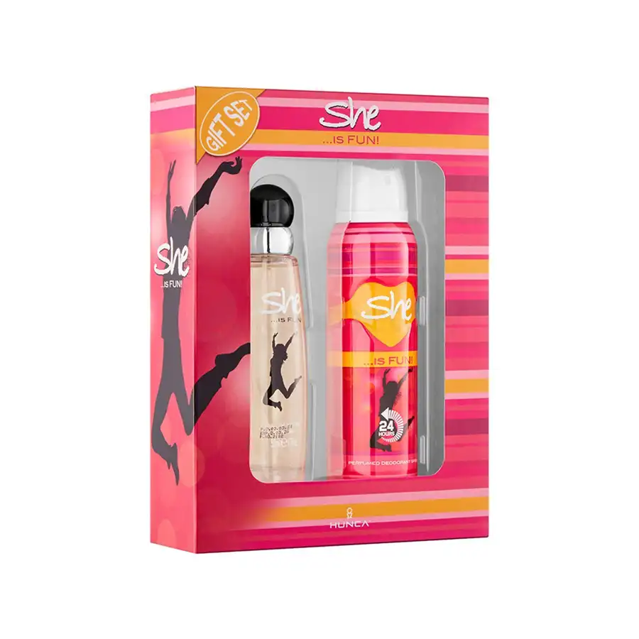 She Is Fun Perfume-50ml & Body Spray-150ml Gift Set