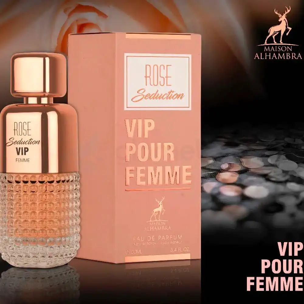 Maison Alhambra Rose Seduction VIP Pour Femme EDP Natural Spray for Women-100ml