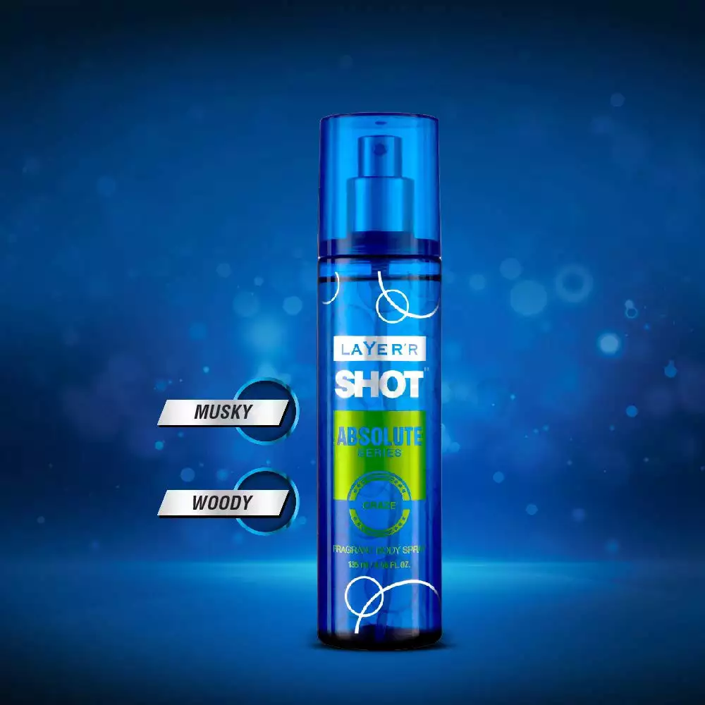 Layer'r Shot Absolute Craze Fragrant Body Spray-135ml thumbnail 5