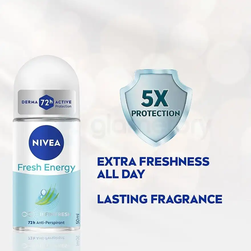Nivea Fresh Energy Deodorant Roll On for Women-50ml thumbnail 3