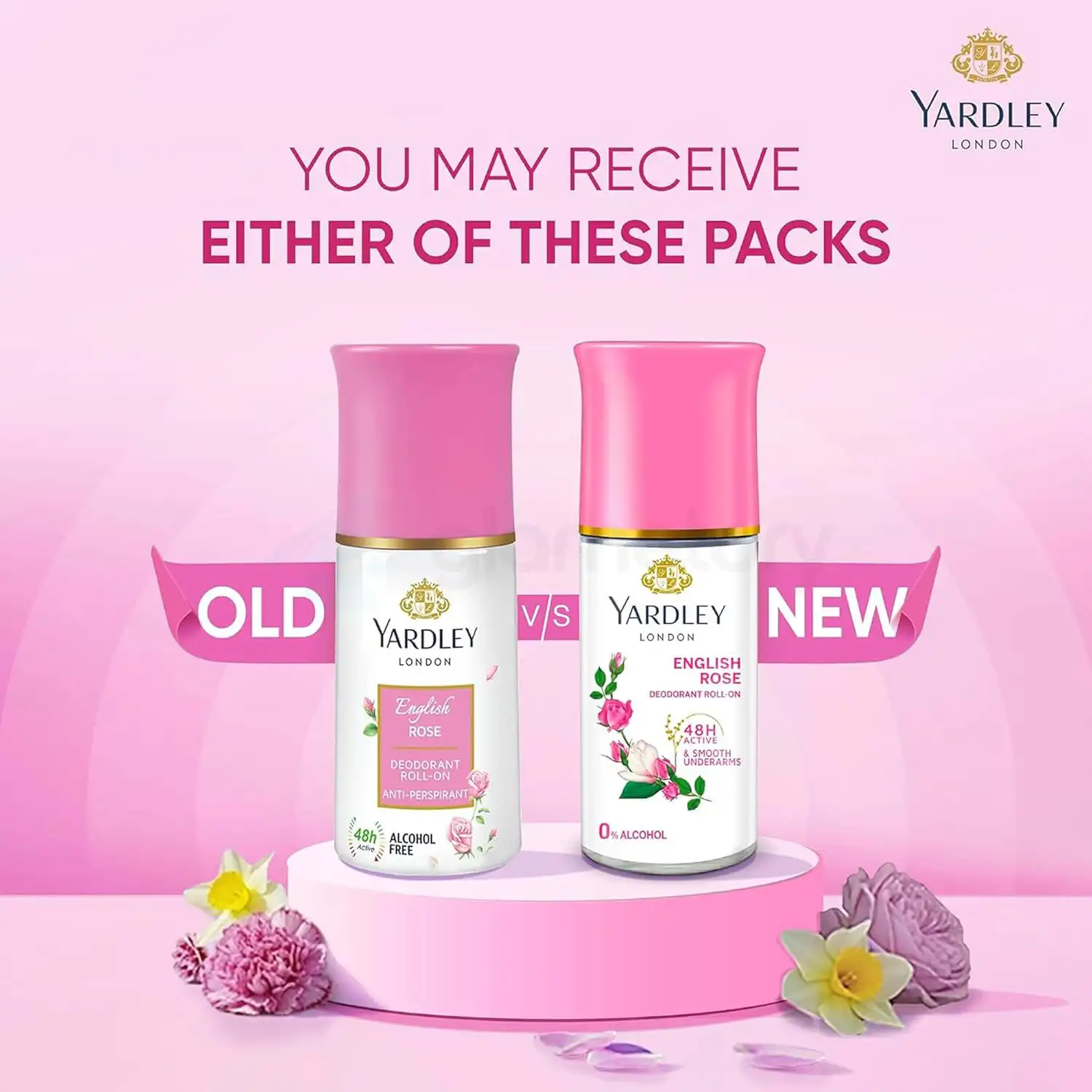 Yardley English Rose Deodorant Roll On-50ml thumbnail 4