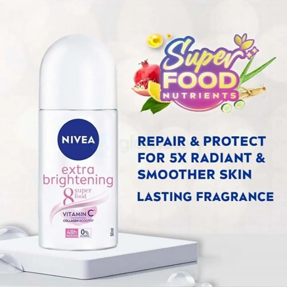 Nivea Brightening Powder Vitamin C Kaolin Roll On-50ml thumbnail 3