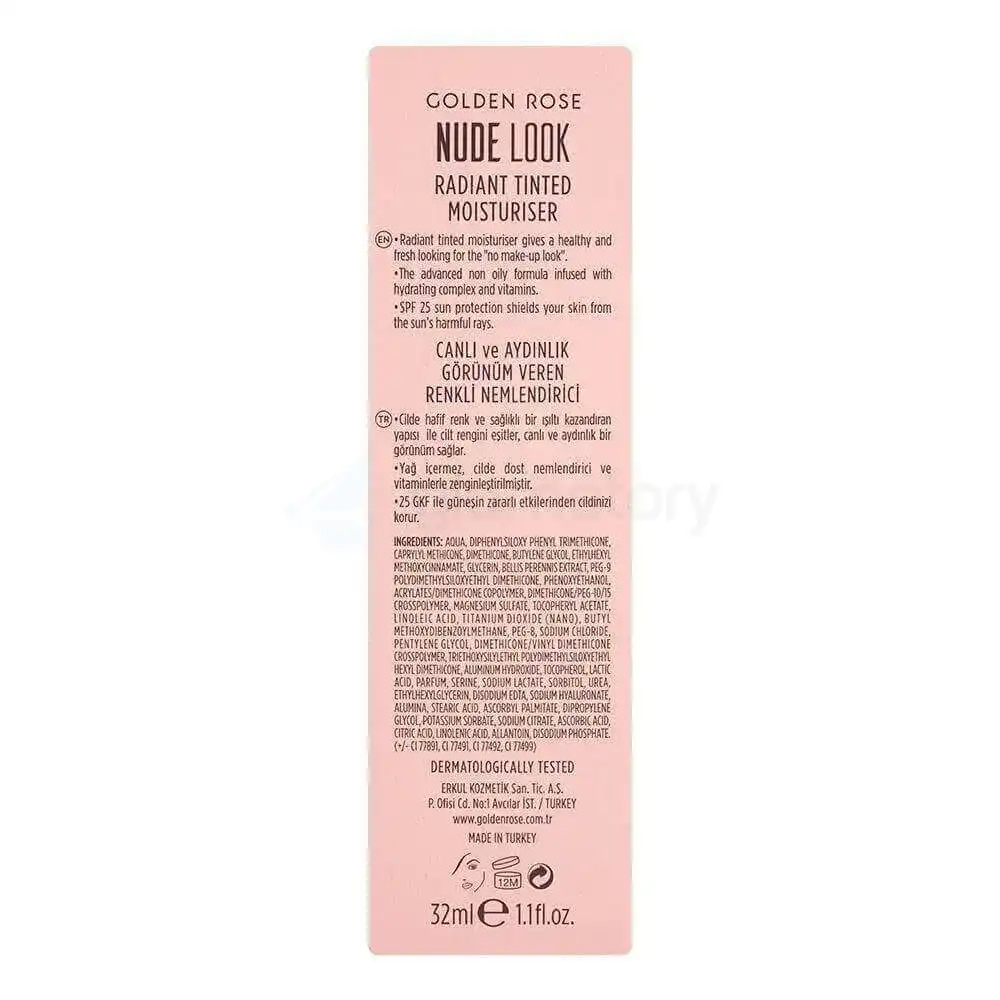 Golden Rose Nude Look Radiant Tinted Moisturiser-32ml thumbnail 5
