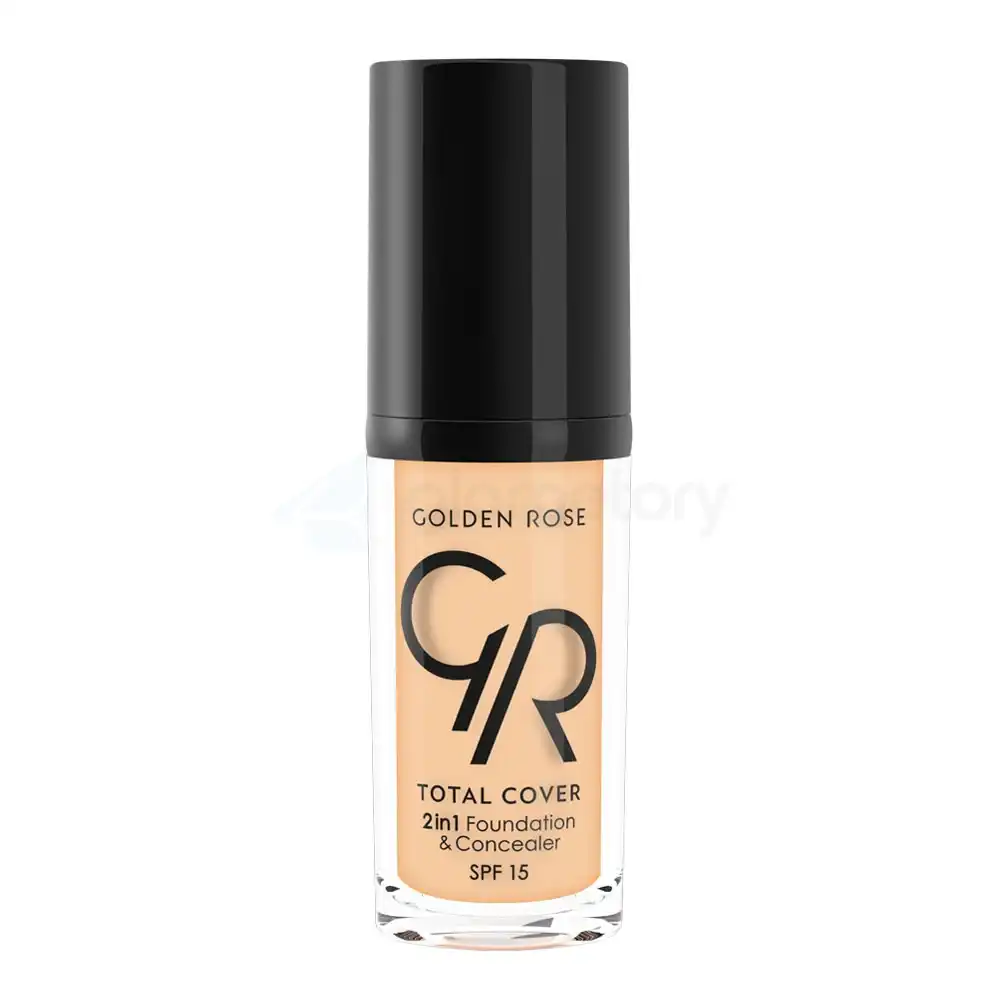 Golden Rose Total Cover 2 in 1 Foundation & Concealer-30ml