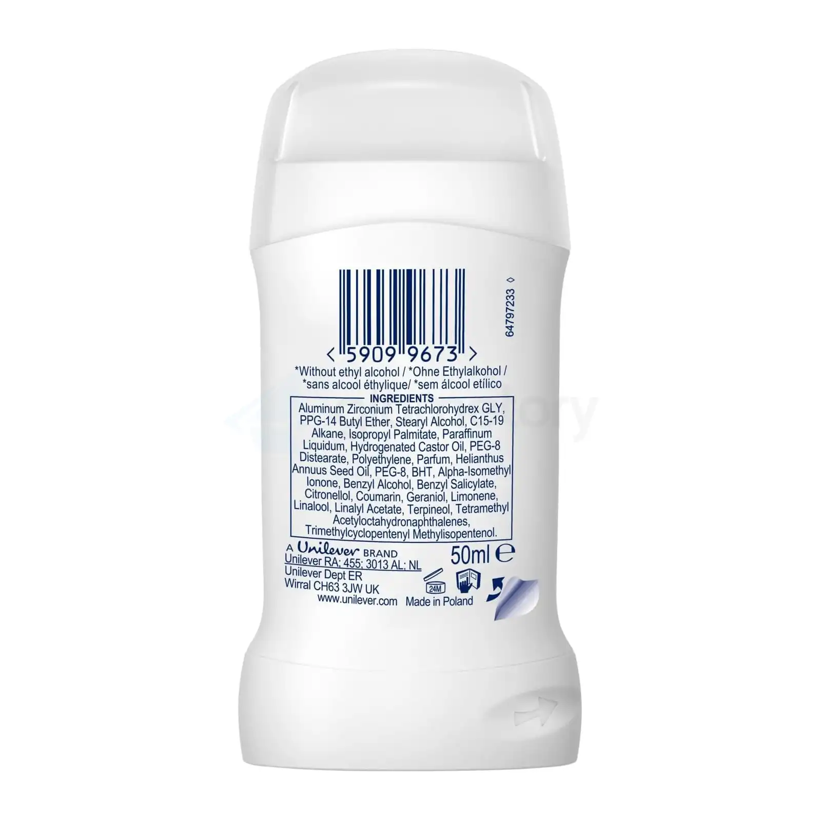 Dove Powder Soft Anti-Perspirant Deodorant Stick 48H Protection-50ml thumbnail 3