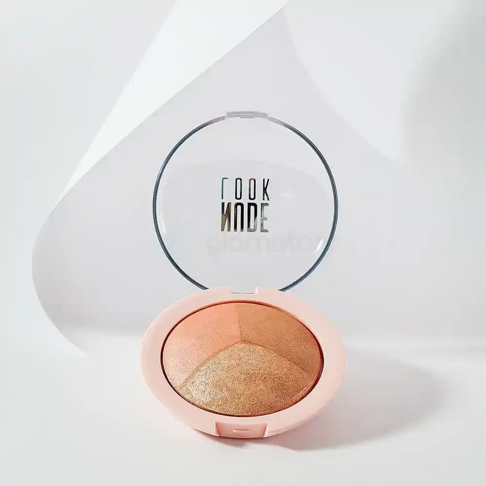 Golden Rose Nude Look Baked Trio Face Powder-9.5g thumbnail 4