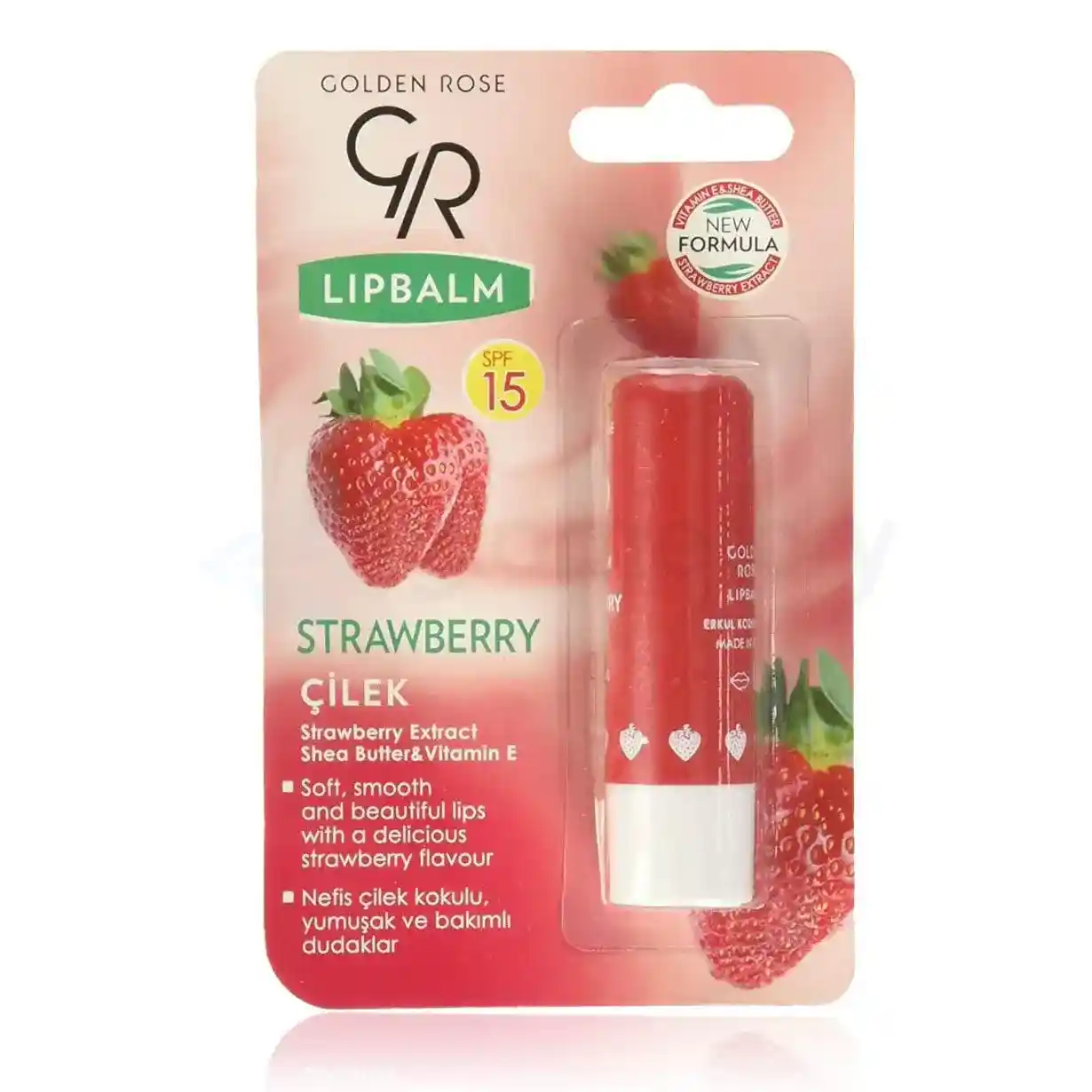 Golden Rose Lip Balm-Strawberry