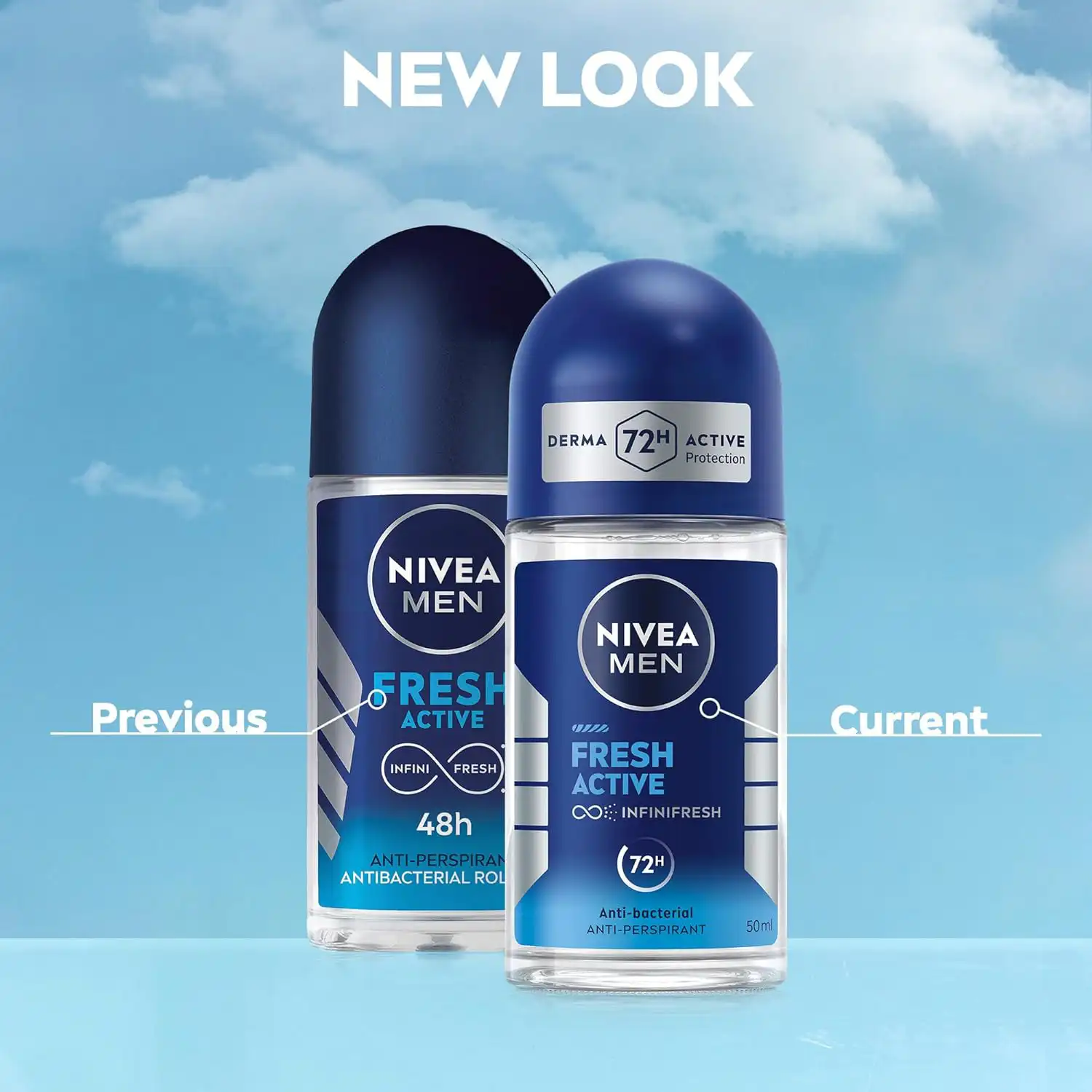 NIVEA MEN Fresh Active Anti Perspirant Roll On-50ml thumbnail 3