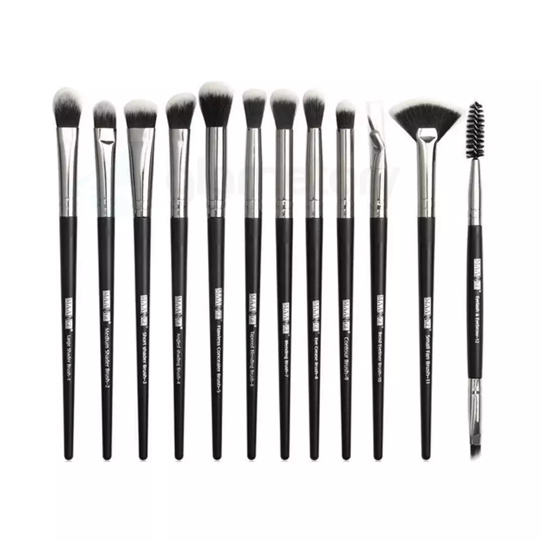 Maange Brush Black Color 12pcs Set