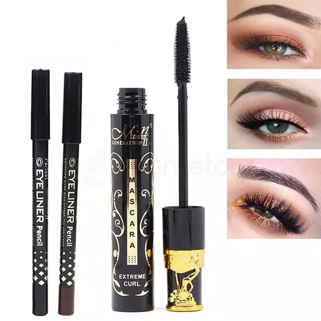 Menow Generation 2pcs Extreme Curl Mascara Brown & Black