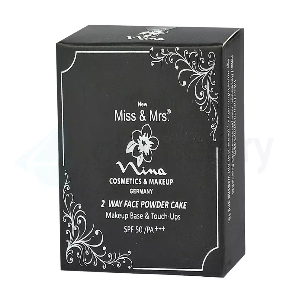 Miss & Mrs 2-Way Face Powder Cake SPF 50 PA+++ Color 02-10g thumbnail 4