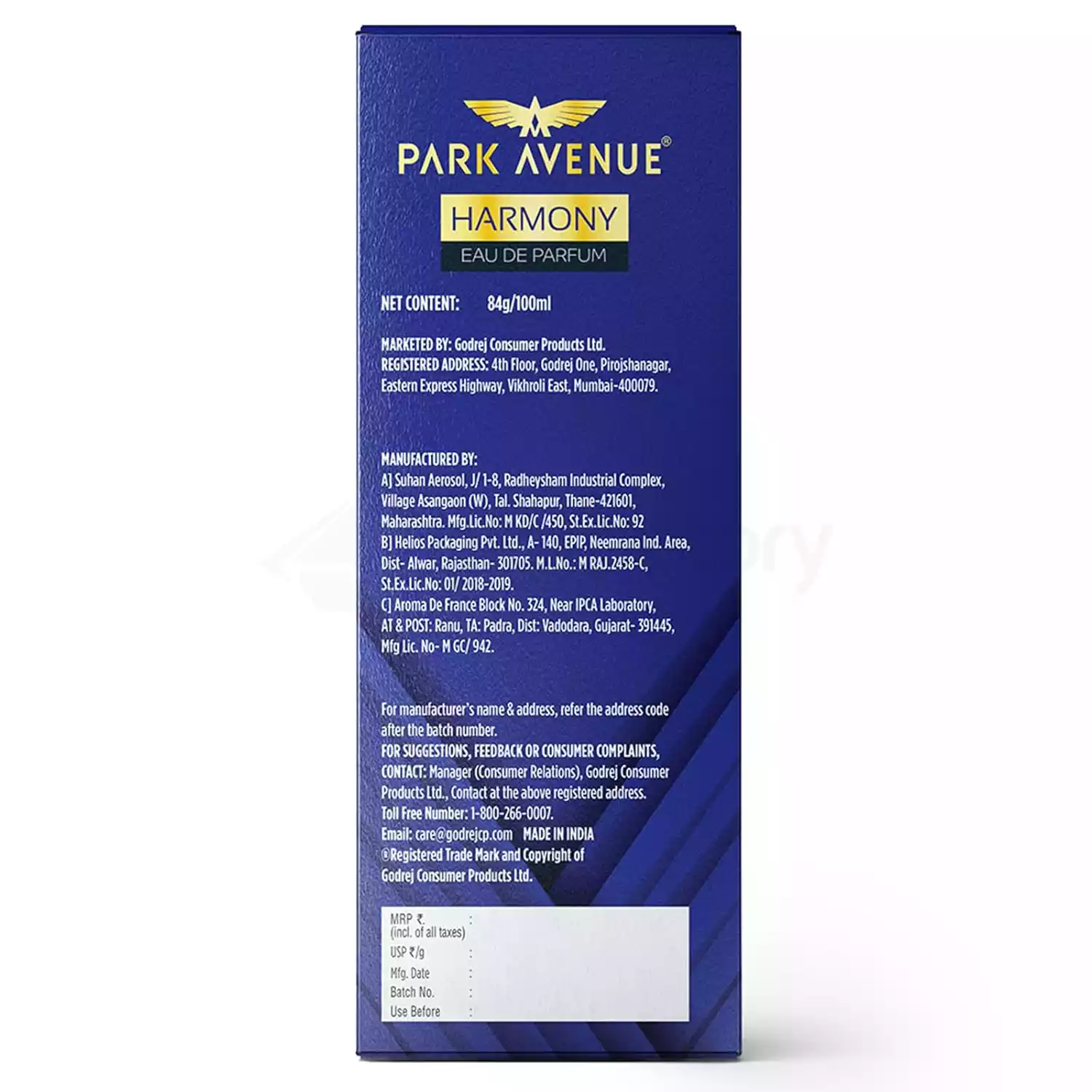 Park Avenue Harmony Eau de Parfum for Men-100ml thumbnail 6