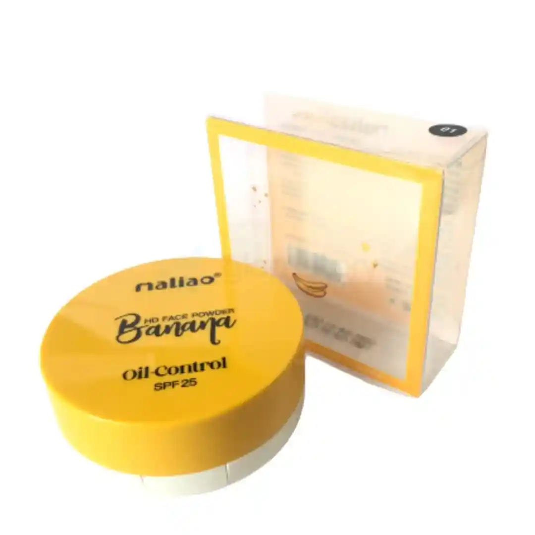 Maliao Banana HD 2 IN 1 Oil-Control Face Powder Shade-03 thumbnail 3